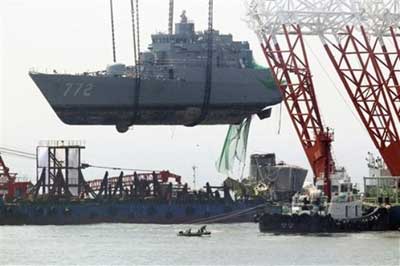 韩国媒体要求中国为天安舰沉没事件主持公道